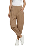 Women's Plus Size Harem Pants – Elastic Waist
