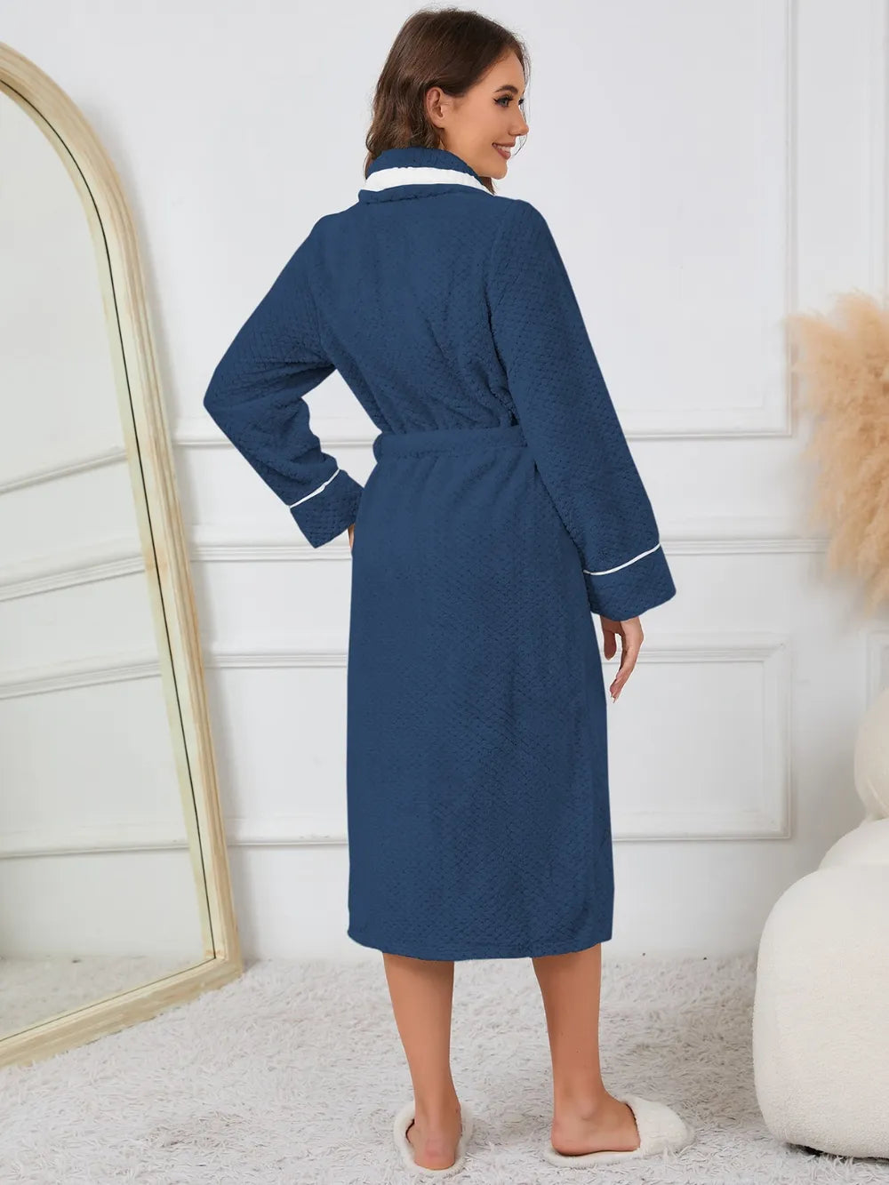 Women's Lounge Nightgown with Contrast Trim