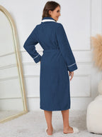 Women's Lounge Nightgown with Contrast Trim