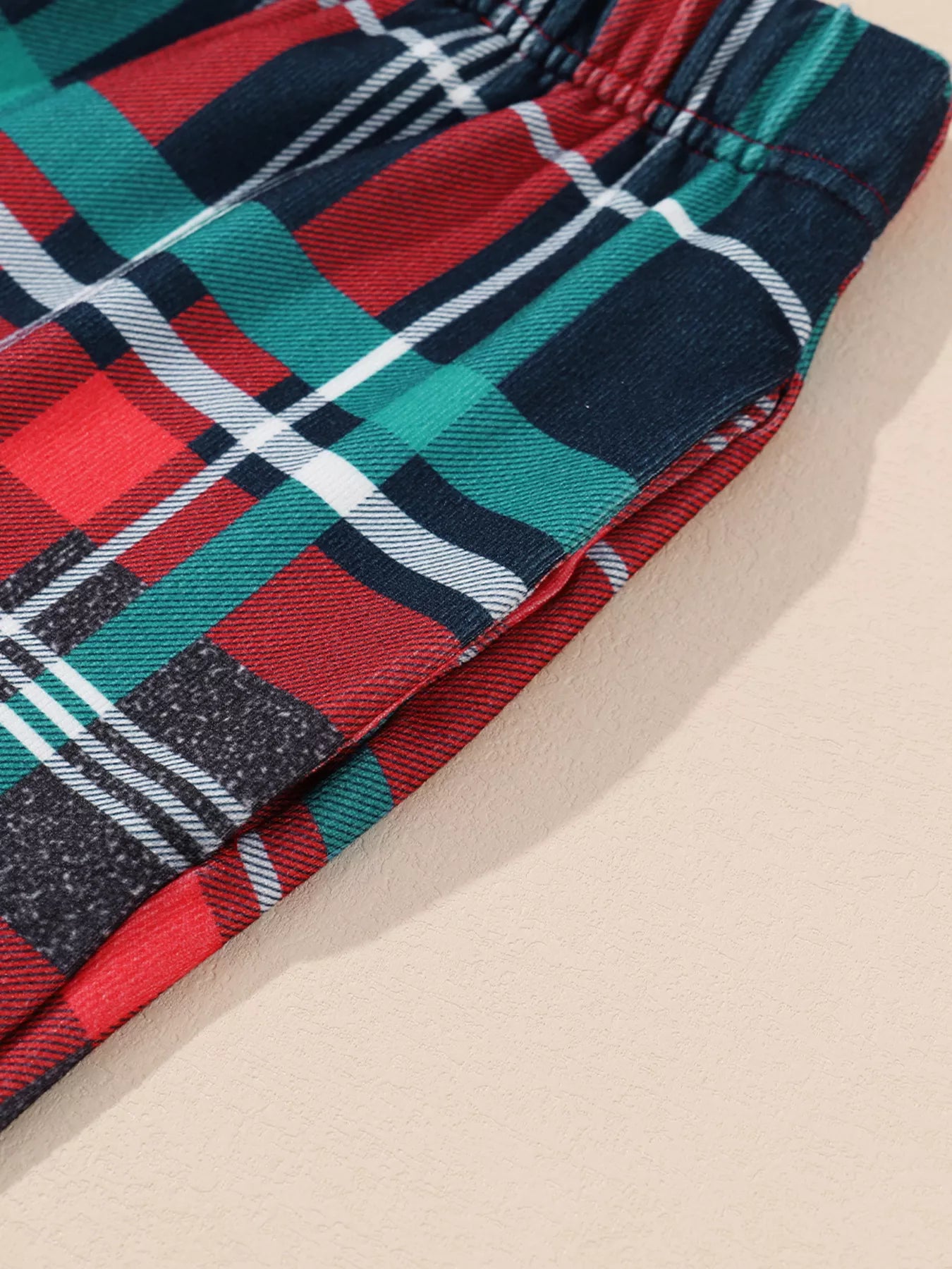Women's Loungewear Graphic Christmas Plaid Pajamas Set