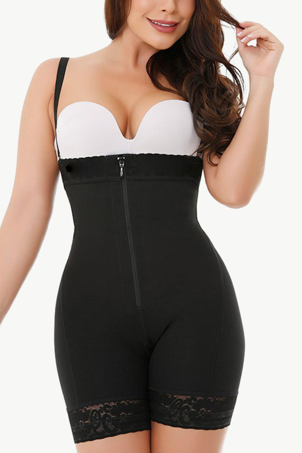 Women's Bodysuit – Zip-Up Under-Bust Shaping