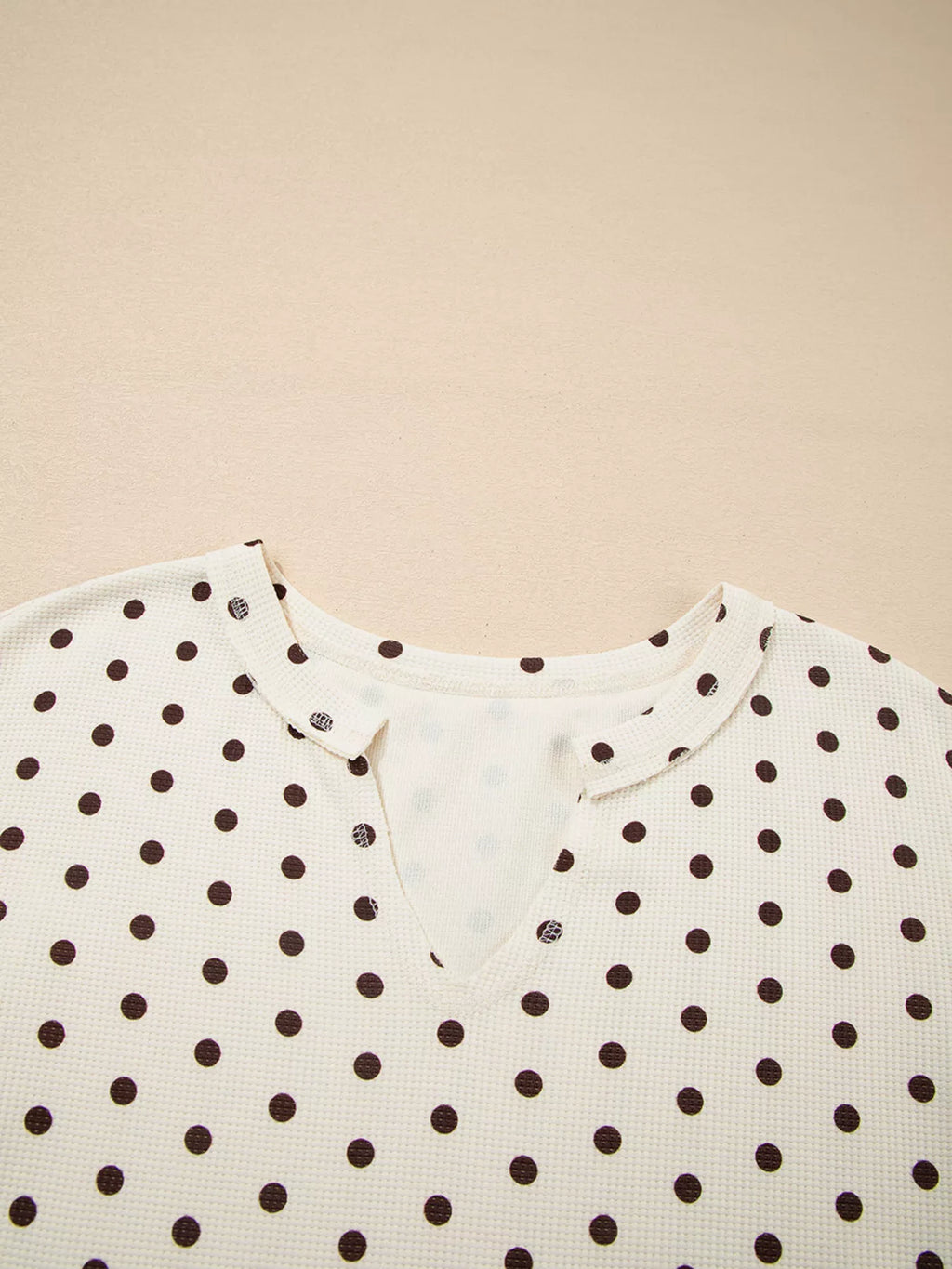 Women's Lounge Set Polka Dot Long Sleeve Top & Joggers