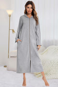 Women's Hooded Night Dress with Pockets