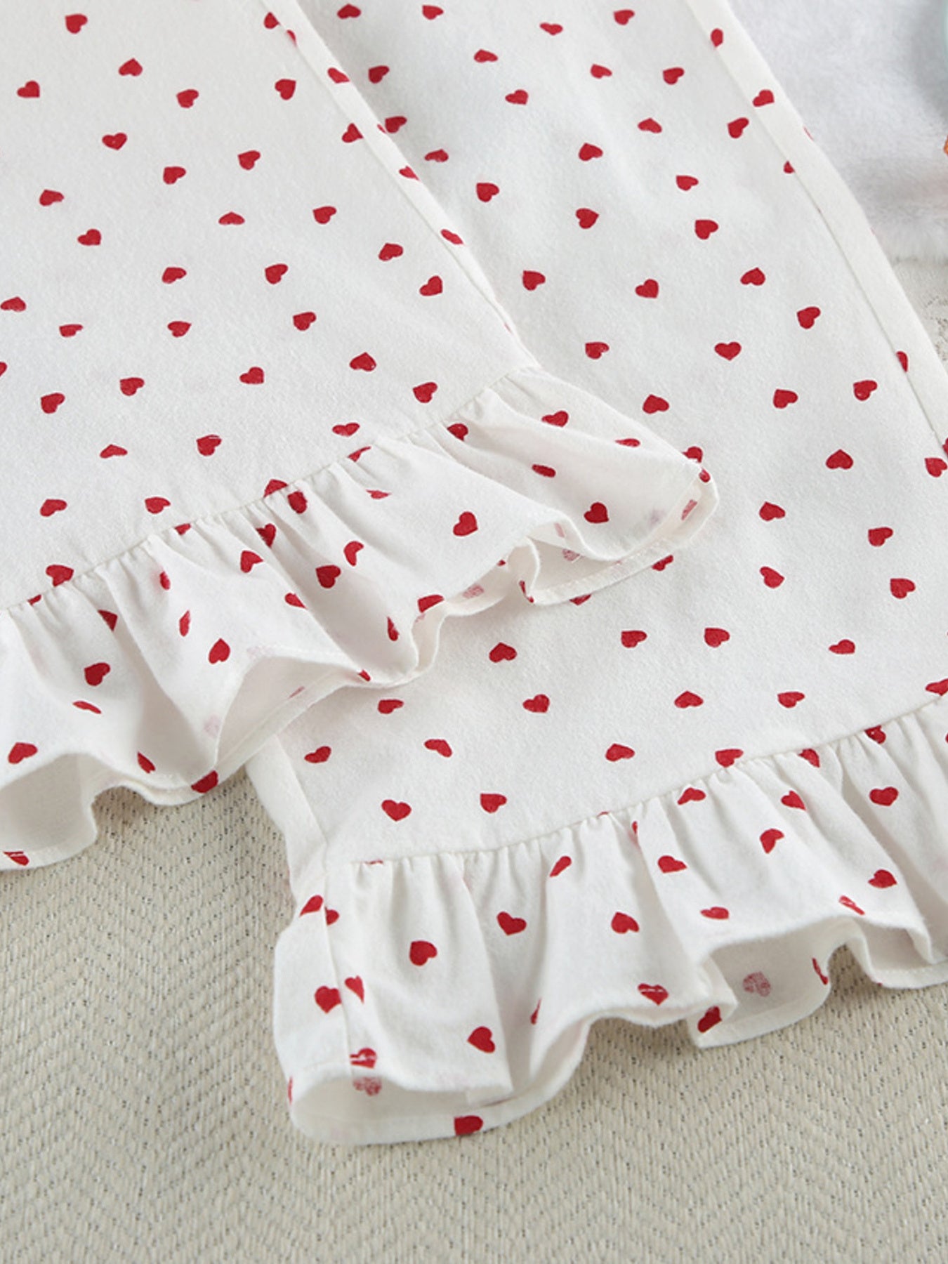 Women's Loungewear Heart Print Cotton Set