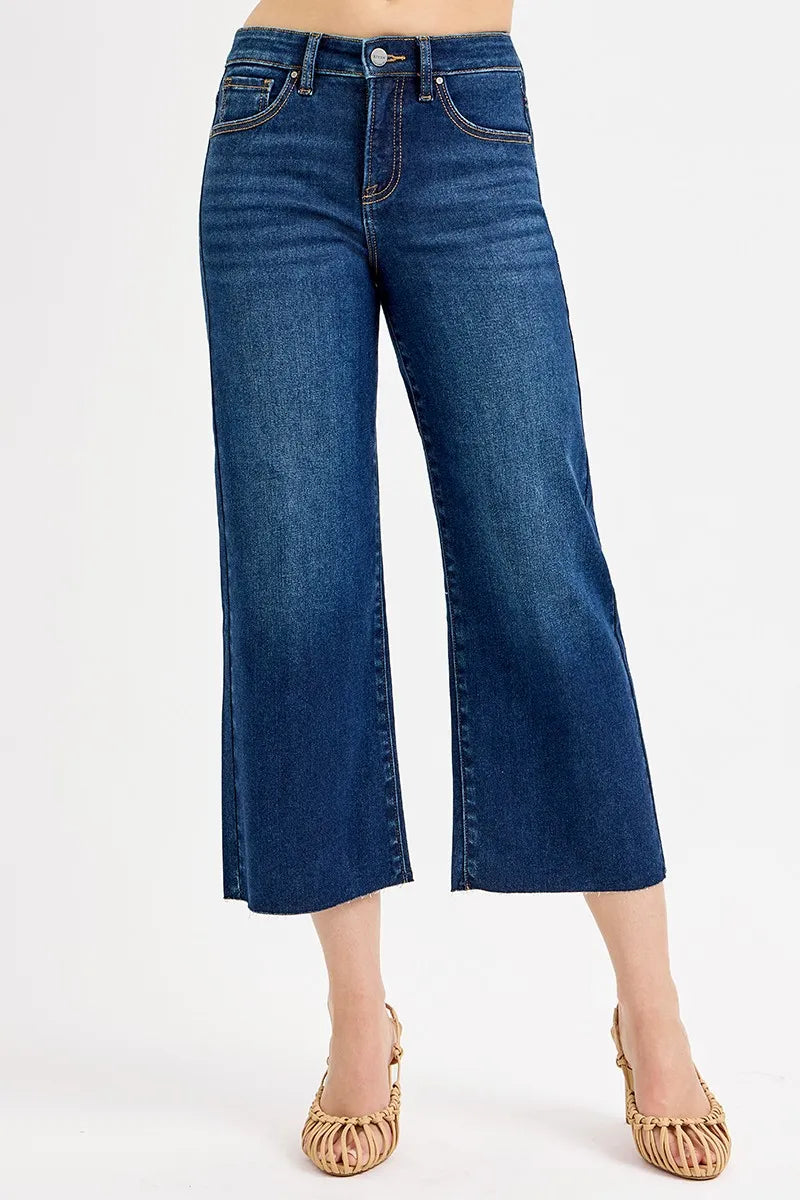 Women's Jeans – High Rise Crop Wide Leg