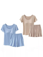 Women's Plus Size Padded Modal Shorts Set