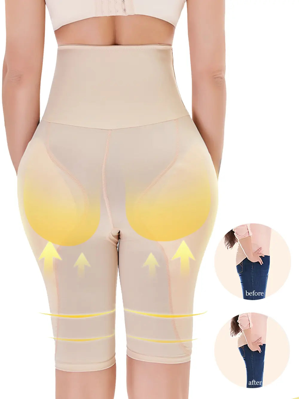 Women's Shaping Shorts – High-Rise Hip Lift