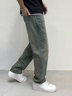 Men's Vintage Wash Loose Fit Jeans
