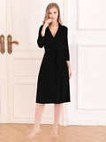 Women's Plunge Tie Front Mini Dress
