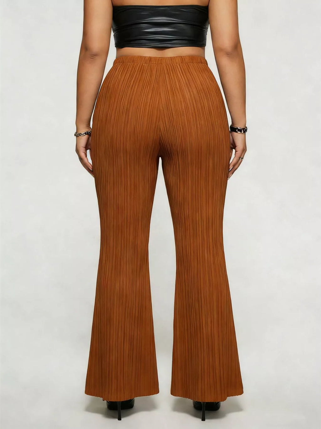 Women's Plus Size High Waist Flare Pants