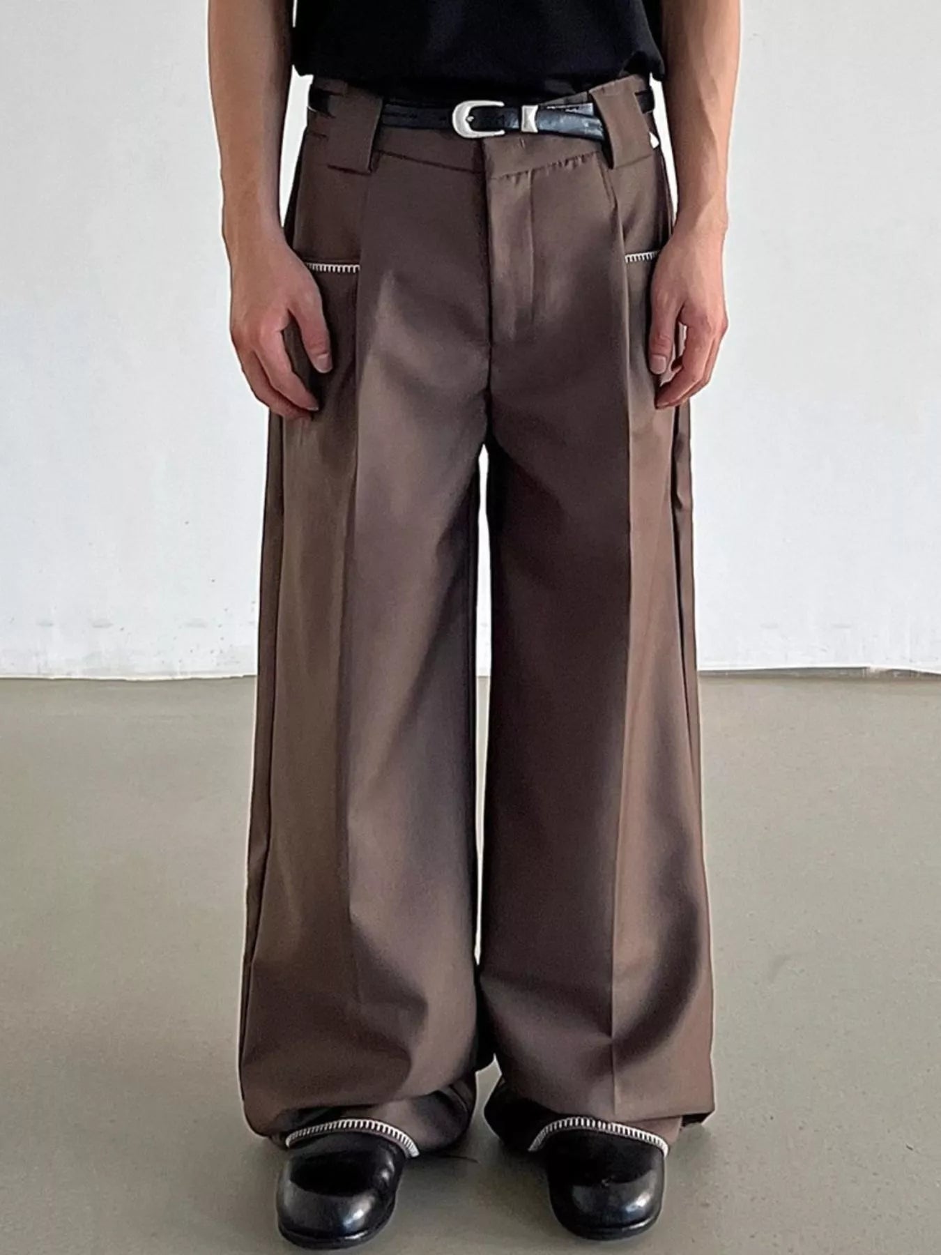 Men's Wide Leg Dress Pants