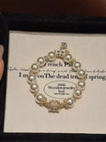 18K Gold Plated Pearl Bracelet With Sparkling Zircon Accents — Parfymia
