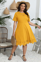 Women's Plus Size Openwork Dress