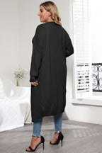 Women's Plus Size Open Front Cardigan