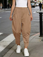 Women's Plus Size Harem Pants – Elastic Waist