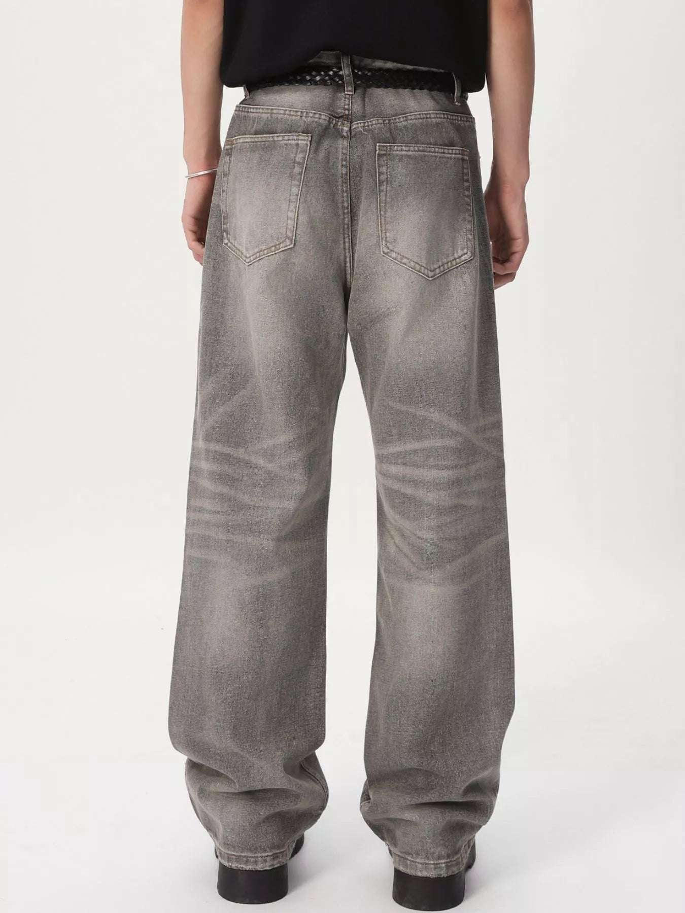 Men's Wide Leg Jeans – Vintage Wash
