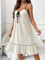 Women's Lounge Dress – Tiered Ruffle