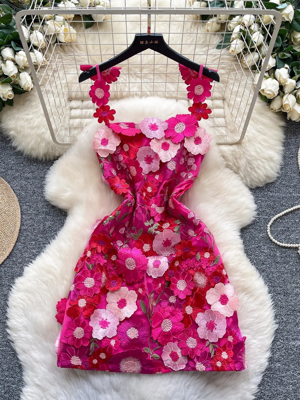 Floral Tie Waist Mini Dress Trendsi