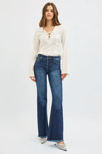 Women's Flare Jeans – Tummy Control Mid Rise